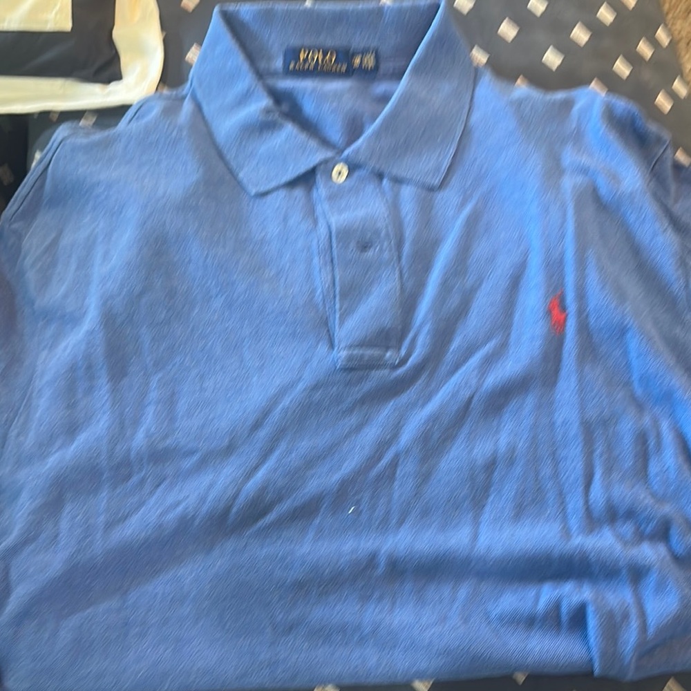 Polo by Ralph Lauren Men's Classic Blue Polo Shirt
